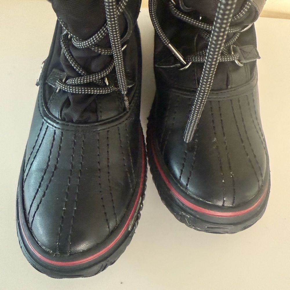Pajar Women's Black Tall Lace-Up Boots Size 5.5 Used- Like New - Picture 5 of 11